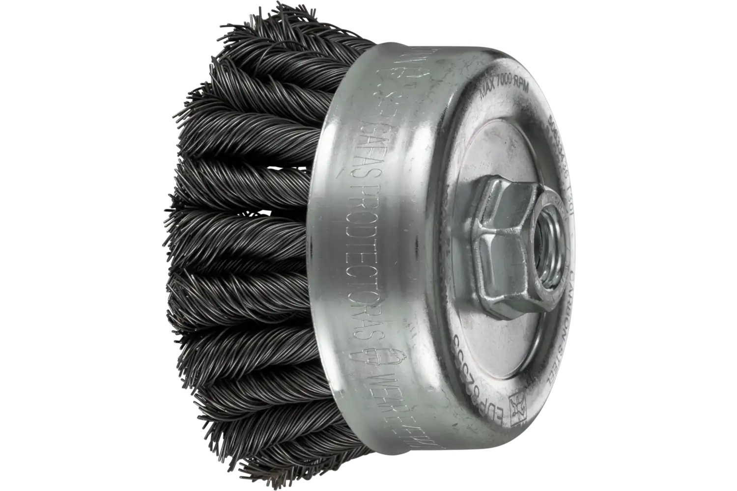 Picture of Pferd Combitwist Knot Wire Cup Brush 4" Dia. .023 Cs 5/8-11 Thread